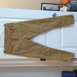 Zara Slim Fit Chinos, Beige, Medium